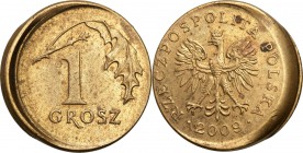 Mint Errors of PRL and III RP
POLSKA / POLAND / POLEN / MINT ERROR / DESTRUKT

III RP. Grosz 2009 przesunięty stempel – MINT ERROR 

Przesunięty ...