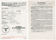 Decorations, Orders, Badges
POLSKA / POLAND / POLEN / POLSKO / RUSSIA / LVIV

Germany, the Third Reich. Work permit for a foreigner 18. Nov. 1940 ...