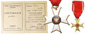 Decorations, Orders, Badges
POLSKA / POLAND / POLEN / POLSKO / RUSSIA / LVIV

PRL. Polonia Restituta 5th class - ZOTO, with the document naDenmark ...