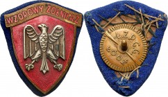 Decorations, Orders, Badges
POLSKA / POLAND / POLEN / POLSKO / RUSSIA / LVIV

PRL. Exemplary Soldier badge 

Stan dobry. Odznaka na granatowej po...