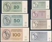 World Banknotes
POLSKA / POLAND / POLEN / PAPER MONEY / BANKNOTE

Teresin ghetto. set 1, 2, 5, 10, 20, 50, 100 crowns 1943 

W zestawie łącznie 7...