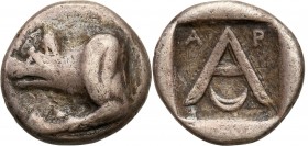 Ancient coins
RÖMISCHEN REPUBLIK / GRIECHISCHE MÜNZEN / BYZANZ / ANTIK / ANCIENT / ROME / GREECE

Triobol, Argos, 320-270 B.C.E. 

Aw.: Protom wi...
