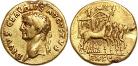 Ancient coins
RÖMISCHEN REPUBLIK / GRIECHISCHE MÜNZEN / BYZANZ / ANTIK / ANCIENT / ROME / GREECE

Roman Empire, Aureus, Claudius 41 - 54 AD, Posthu...