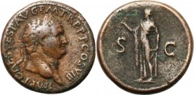 Ancient coins
RÖMISCHEN REPUBLIK / GRIECHISCHE MÜNZEN / BYZANZ / ANTIK / ANCIENT / ROME / GREECE

Roman Empire. Titus (79-81). Sesterce 

Aw.: gł...