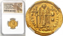 Ancient coins
RÖMISCHEN REPUBLIK / GRIECHISCHE MÜNZEN / BYZANZ / ANTIK / ANCIENT / ROME / GREECE

Byzantium. Justinian I (527-565). Solidus (542-56...
