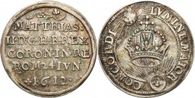 Austria
WORLD COINS

Austria. Matthias II (1612-1619). Coronation token for the Roman Emperor in Frankfurt 1612 

Kolorowa patyna. Żeton rzadko s...