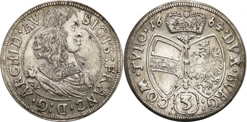 Austria
WORLD COINS

Austria, Zygmunt Franciszek (1662-1665). 3 krajcary 1664...