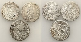 Austria
WORLD COINS

Austria, Ferdinand II (1619-1637). 3 krajcary 1624, 1626, Sankt Veit, Graz, set 3 coins 

Resztki połysku. Zestaw zawiera 3 ...
