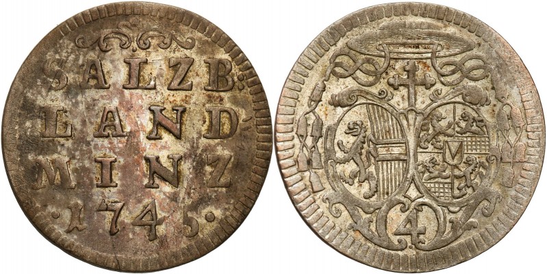 Austria
WORLD COINS

Austria, Salzburg. Jakob Ernst von Liechtenstein (1745-1...