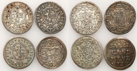 Austria
WORLD COINS

Austria, Salzburg. Franz Anton i Leopold Anton Eleutherius. 4 krajcary (Batzen) 1729-1733 

Zestaw zawiera 4 monety czterokr...