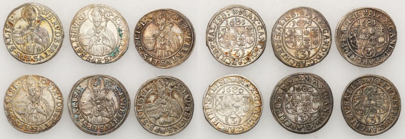 Austria
WORLD COINS

Austria, Salzburg. 3 krajcary 1679-1691, Salzburg, zesta...