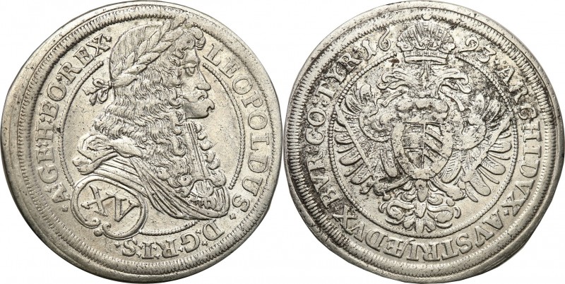 Austria
WORLD COINS

Austria, Leopold I (1657-1705). 15 kreuzer/ krajcar 1693...