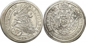 Austria
WORLD COINS

Austria, Leopold I (1657-1705). 15 kreuzer/ krajcar 1693 

Naturalne wygięcie krążka.

Details: 6,59 g Ag 
Condition: 3+ ...