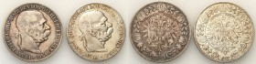 Austria
WORLD COINS

Austria, Franz Joseph. 5 Corona / Koron 1900, Vienna, set 2 coins. 

Patyna. Zestaw 2 monet.Herinek 679

Details: 2 x 23,8...