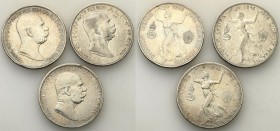 Austria
WORLD COINS

Austria, Franciszek Joseph I. 5 Corona / Koron 1908, Vienna, set 3 coins 

Wybite z okazji 60-lecie panowania cesarza.Resztk...