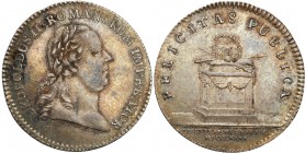 Austria
WORLD COINS

Austria, Leopold II (1790-1792). coronation token on the Roman king in Frankfurt 

Żeton autorstwa Johanna Georga Bunsena, m...