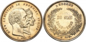 Denmark
WORLD COINS

Denmark. 2 crowns 1892 - 50th wedding anniversary 

Złotawa patyna. Bardzo ładnie zachowane.

Details: 14,97 g Ag 800 
Co...