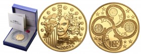 France
WORLD COINS

Francja. 10 Euro 2003 Europa - 200 lat franka francuskiego 

Wyśmienicie zachowana moneta wybita stemplem lustrzanym. W zesta...