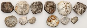 Spain
WORLD COINS

Bolivia, Spain. 1, 2, 4 reals, set 6 coins 

Zróżnicowany zestaw. Monety częściowo czytelne. 

Details: 49,55 g Ag (łącznie)...