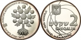 Israel
WORLD COINS

Israel. 2 sheqalim 1995 

Menniczy egzemplarz.

Details: 28,80 g Ag .925 
Condition: L (Proof)
