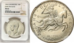 Luxembourg
WORLD COINS

Luxembourg. 100 francs 1946, Brussels NGC MS66 

Moneta wybita w 600 rocznicę śmierci Jana I LuksemburskiegoDruga najwyżs...