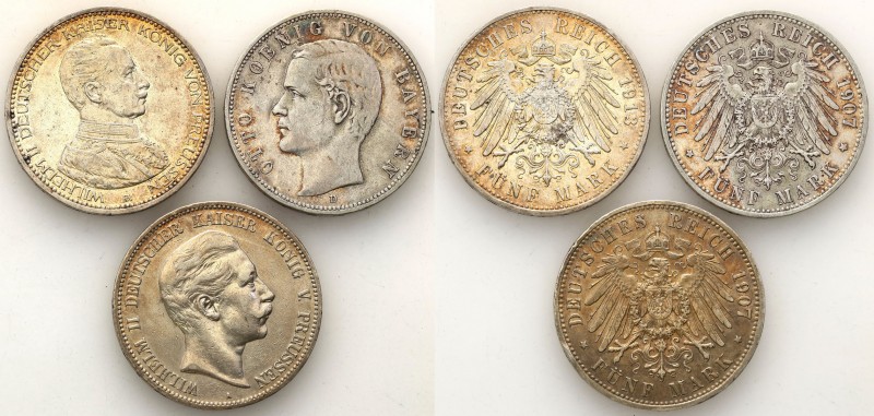 Germany
WORLD COINS

Germany, Bavaria, Prussia. 5 brands 1907, 1913, set 3 co...