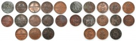 Germany
WORLD COINS

Germany. 3, 4 pfennigs 1760 - 1873, set 13 coins 

Monety z różnych landów i z różnych okresów. Ciekawy zestaw.Rzadsze 3 fen...