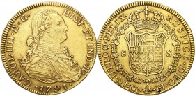 Peru
WORLD COINS

Peru, Charles III (1759-1788). 8 Escudo 1791 JJ, Nuevo Reino 

Przyzwoicie zachowany egzemplarz. Friedberg 36

Details: 26,90...