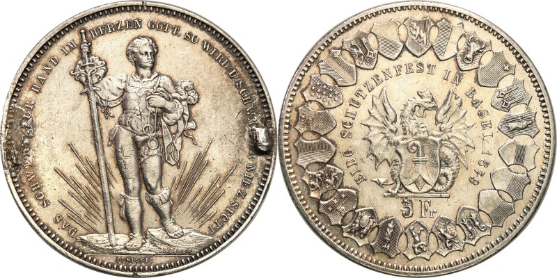 Switzerland
WORLD COINS

Switzerland. 5 francs 1879, Basel 

Rzadki numizma...