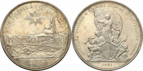 Switzerland
WORLD COINS

Switzerland. 5 francs 1881, Bern - Shooting Festival, Friborg 

Nakład 30.000 sztuk.&nbsp;Rzadsza moneta. Czyszczone tło...