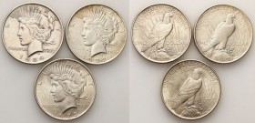 USA (United States of America)
WORLD COINS

USA. Dolar 1922-1924 Philadelphia Peace, set 3 coins 

Monety w różnym stanie zachowania.Rocznik 1923...