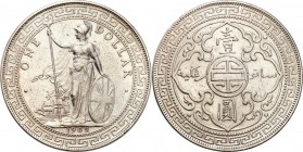 Great Britain
WORLD COINS

Great Britain for East Asia. $ 1 1902, Bombay 

Moneta wybita dla handlu z krajami Orientu.Wyraźne szczegóły, ryski w ...