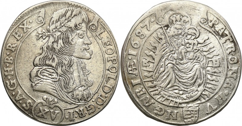 Hungary
WORLD COINS

Hungary, Leopold I (1658-1705). 15 kreuzer / krajcar 168...