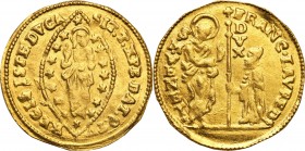 Italy
WORLD COINS

Italy, Venice. Francesco Loredan (1752-1762). Sequin (zecchino) undated 

Przyzwoicie zachowana moneta.Friedberg 1405

Detai...