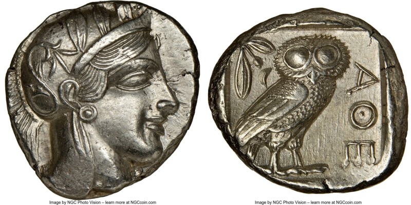 ATTICA. Athens. Ca. 440-404 BC. AR tetradrachm (25mm, 17.22 gm, 11h). NGC Choice...