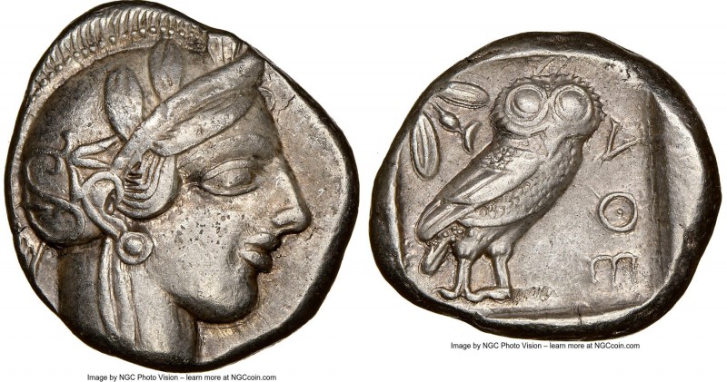 ATTICA. Athens. Ca. 440-404 BC. AR tetradrachm (24mm, 17.15 gm, 5h). NGC XF 5/5 ...