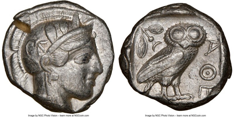 ATTICA. Athens. Ca. 440-404 BC. AR tetradrachm (23mm, 17.17 gm, 10h). NGC Choice...