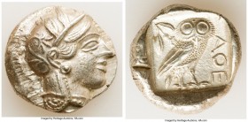 ATTICA. Athens. Ca. 440-404 BC. AR tetradrachm (25mm, 17.16 gm, 6h). Choice XF. Mid-mass coinage issue. Head of Athena right, wearing crested Attic he...