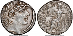 SELEUCID KINGDOM. Philip I Philadelphus (ca. 95/4-76/5 BC). Aulus Gabinius, as Proconsul (57-55 BC). AR tetradrachm (25mm, 1h). NGC Choice AU. Posthum...