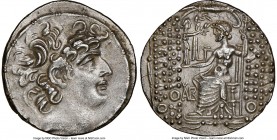 SELEUCID KINGDOM. Philip I Philadelphus (ca. 95/4-76/5 BC). Aulus Gabinius, as Proconsul (57-55 BC). AR tetradrachm (28mm, 12h). NGC Choice XF, scratc...