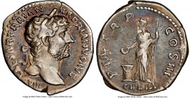 Hadrian (AD 117-138). AR denarius (19mm, 7h). NGC Choice VF. Rome, AD 119-122. IMP CAESAR TRAIAN HADRIANVS AVG, laureate bust of Hadrian right, draper...