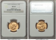 George V gold Sovereign 1915-S MS64 NGC, Sydney mint, KM29. AGW 0.2354 oz. Ex. Alan Dean Collection

HID09801242017

© 2020 Heritage Auctions | Al...