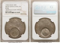 Minas Gerais. João Prince Regent Countermarked 960 Reis ND (1808) VF30 NGC, KM242. C/S: UNC Strong. Counterstamp on Bolivia Charles IV 8 Reales 1804 P...