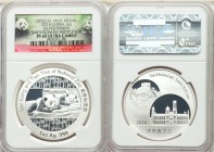 People's Republic 10-Piece Lot of silver Proof "Smithsonian Institution - Mei Xiang and Tian Tian" One Ounce Panda Medal 2014 PR69 Ultra Cameo NGC, KM...