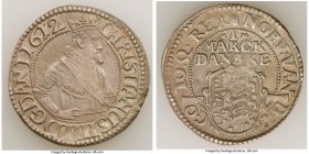 Christian IV Mark 1612-(b) Good VF, Copenhagen mint, KM52. 31.0mm. 8.41gm. Taupe-gray toning. First year of type. 

HID09801242017

© 2020 Heritag...