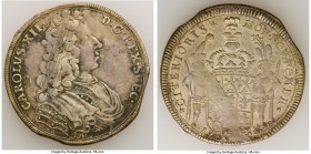 Pomerania - Swedish Occupation. Carl XII of Sweden 2/3 Taler 1706 VF (Clipped), Stettin mint, KM360, Dav-770. 37.7mm. 17.30gm. Adjustment or crease ov...