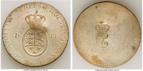 Schleswig-Holstein. Christian VII of Denmark brass Counterstamped Speciedaler Coin Weight 1788-MF A/U, Altona mint, cf. KM138.1. 41.3mm. 28.83gm. Coun...