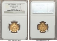 Victoria gold 1/2 Sovereign 1887 MS62 NGC, KM766. Jubilee Bust. AGW 0.1177 oz. 

HID09801242017

© 2020 Heritage Auctions | All Rights Reserved