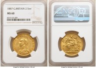Victoria gold 2 Pounds 1887 MS60 NGC, KM768, S-3865. AGW 0.4710 oz.

HID09801242017

© 2020 Heritage Auctions | All Rights Reserved