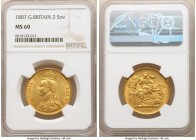 Victoria gold 2 Pounds 1887 MS60 NGC, KM768, S-3865. AGW 0.4710 oz.

HID09801242017

© 2020 Heritage Auctions | All Rights Reserved